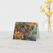 「タイガーリリー」 カード (黄色い花)