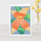 タイガーリリー カード (黄色い花)