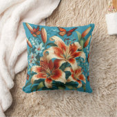 タイガーリリー クッション (ブランケット)