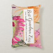 タイガーリリー&プロテアマザーズデイ装飾用クッション アクセントクッション (正面(垂直))