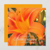 タイガーリリー – 名前の日 招待状 (正面/裏面)