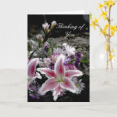 タイガーリリー 想い出カード カード (黄色い花)