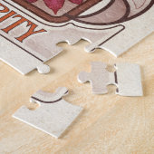 タイガーリリー – 花の意味ヴィンテージ-スタイル ジグソーパズル (側面)