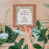 タイガーリリー – 花意味ヴィンテージ-スタイルオレンジ ノートカード