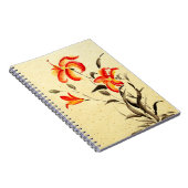 タイガーリリー – 赤 ノートブック (右側)