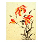 タイガーリリー – 赤 フォトプリント            (正面)