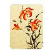 タイガーリリー – 赤 マグネット (縦)