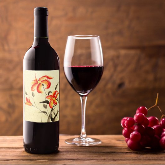 タイガーリリー – 赤 ワインラベル