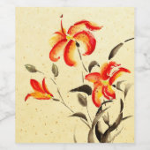 タイガーリリー – 赤 ワインラベル (シングルラベル)