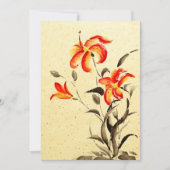 タイガーリリー – 赤 招待状 (正面)