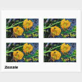 タイガーリリー 長方形シール (シート)