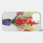 タイガーリリーGladioliと青の鞘に収まる Case-Mate iPhoneケース (裏面 (横))