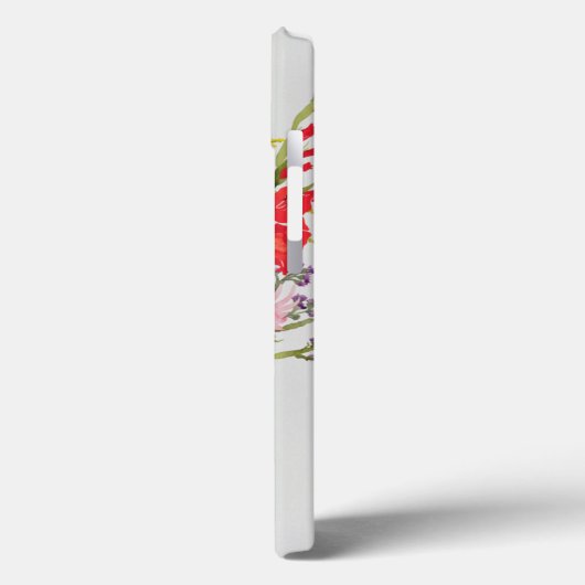 タイガーリリーGladioliと青の鞘に収まる Case-Mate iPhoneケース (裏面 / 左)