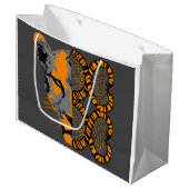 タイガーワイルドアニマルイベントバースデーパーティー抱き枕 ラージペーパーバッグ (正面アングル)