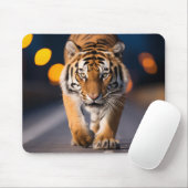 タイガーワイルドライフアニマルオン通りアウトドア マウスパッド (マウス)