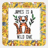 タイガーワイルドワンバースデーパーティー スクエアシール (正面)