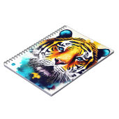 タイガーワイルド自然アニマルカラーアート絵画ズ ノートブック (左側)