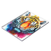 タイガーワイルド自然アニマルカラーアート絵画ズ ノートブック (左側)