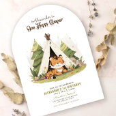 タイガーワンハッピーカンパーファースト誕生日招待状 招待状