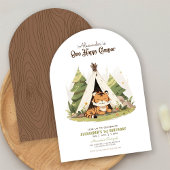 タイガーワンハッピーカンパーファースト誕生日招待状 招待状