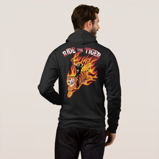 タイガーヴィンテージヘビーメタルイラストレーション パーカ (裏面フル)