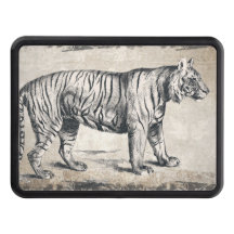 タイガーヴィンテージ野生動物グランジ装飾品