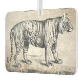 タイガーヴィンテージ野生動物グランジ装飾品 カーエアーフレッシュナー (左)