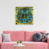 タイガーヴィンテージ キャンバスプリント (インサイチュ (リビング))