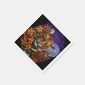 タイガー中国のナプキンスの年 スタンダードカクテルナプキン (角)