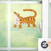 タイガー中国の新年2022ホリデーアワー ウィンドウサイン (ホーム)