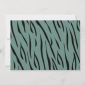 タイガー中国の新年2022赤い休日のフォトカード 招待状 (裏面)