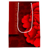 タイガー中国の紙カット牡丹2022 MGB2 ミディアムペーパーバッグ (裏面)