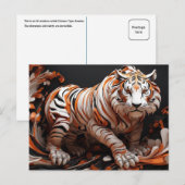 タイガー中国の・アウェイク ポストカード (正面/裏面)