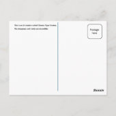 タイガー中国の・アウェイク ポストカード (裏面)