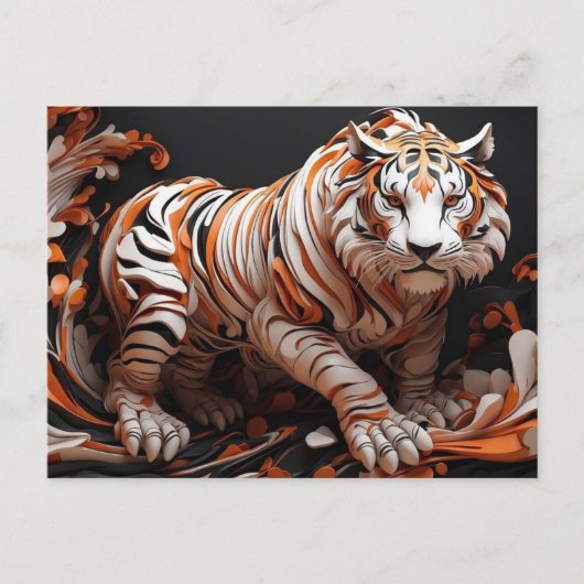 タイガー中国の・アウェイク ポストカード (正面)