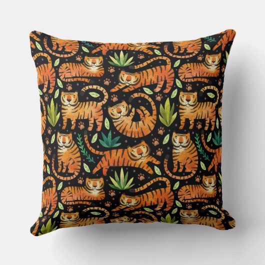 タイガー中国の・アジア・アートの年 クッション (裏面)