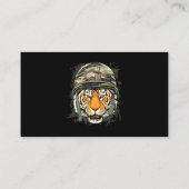 タイガー兵士退役軍人軍タイガーサファリ動物の値リスト 名刺 (裏面)