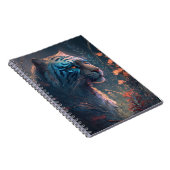 タイガー動物ポートレート絵画の野生動物アウトドア ノートブック (右側)