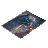 タイガー動物ポートレート絵画の野生動物アウトドア ノートブック (左側)