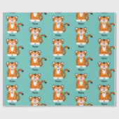 タイガー名の追加 ラッピングペーパー (フラット)