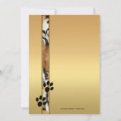 タイガー大きな猫ズズズーまたはサファリ結婚式招待状 招待状 (裏面)