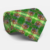 タイガー威厳のあるファーザーズデイアルマーニサタンストライプ ネクタイ (ロール)