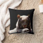 タイガー威厳のあるラウンジ枕 クッション (ブランケット)