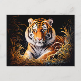 タイガー威厳のある中国の〔占星術の〕十二宮図業 ポストカード