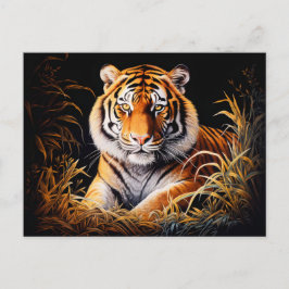 タイガー威厳のある中国の〔占星術の〕十二宮図業 ポストカード