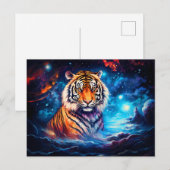 タイガー威厳のある中国の〔占星術の〕十二宮図業 ポストカード (正面/裏面)