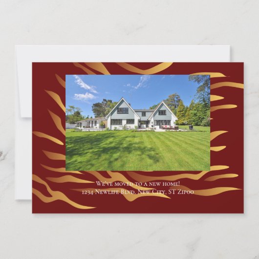 タイガー年賀状 招待状 (裏面)