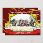 タイガー年賀状 招待状 (正面/裏面)