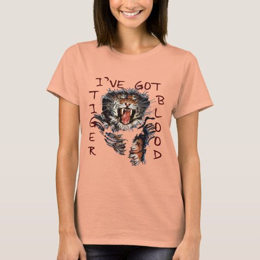 タイガー得の血だ Tシャツ (正面)
