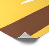 タイガー抽象芸術 ポスター (角)